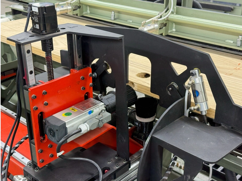 Close up of the RUVO 935 Prehung Door Machine that does it all for the door hing and strike jamb